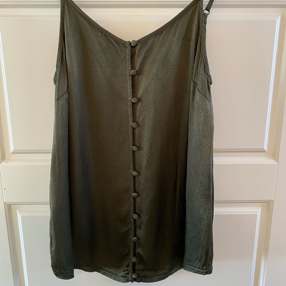 Black Swan Button Closure Sleeveless Blouse, S - Picture 1 of 10